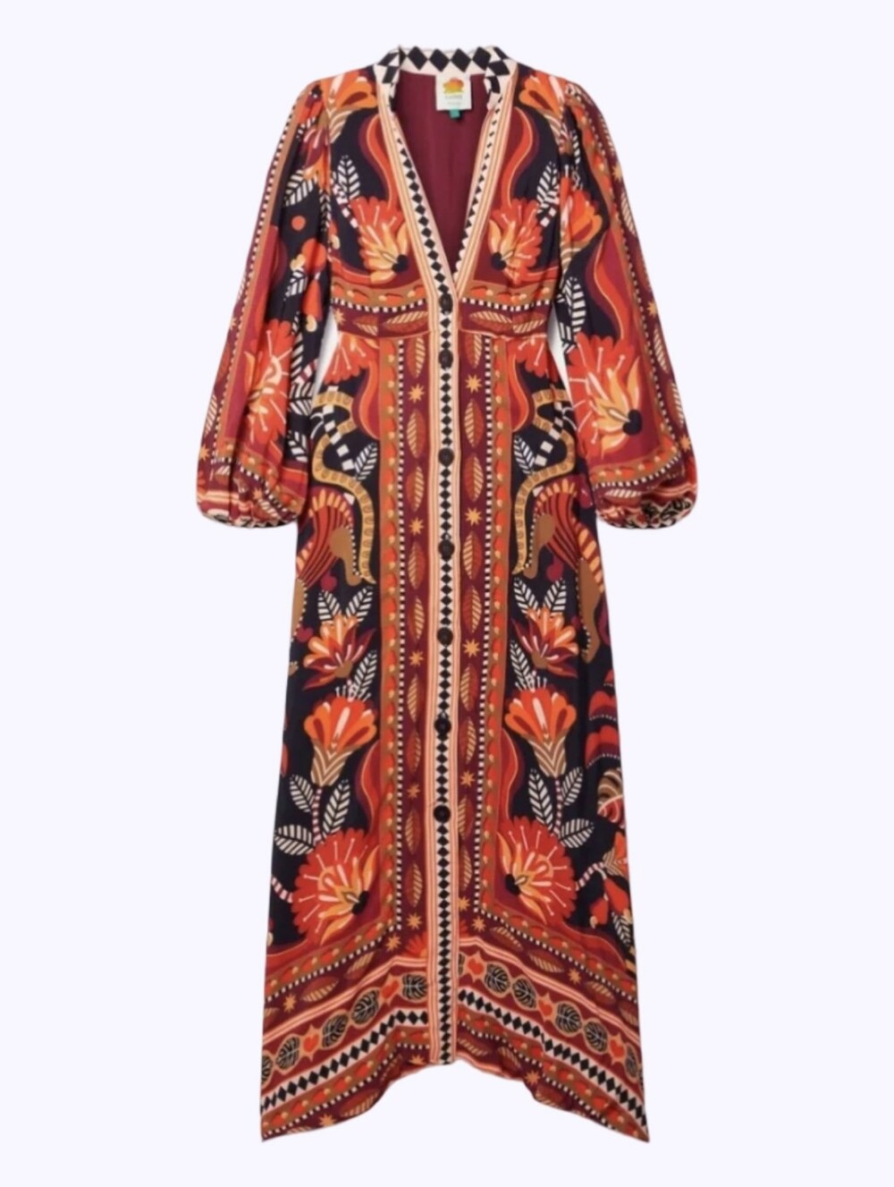 FARM Rio Red Multi Floral Maxi Dress - Picture 2 of 11